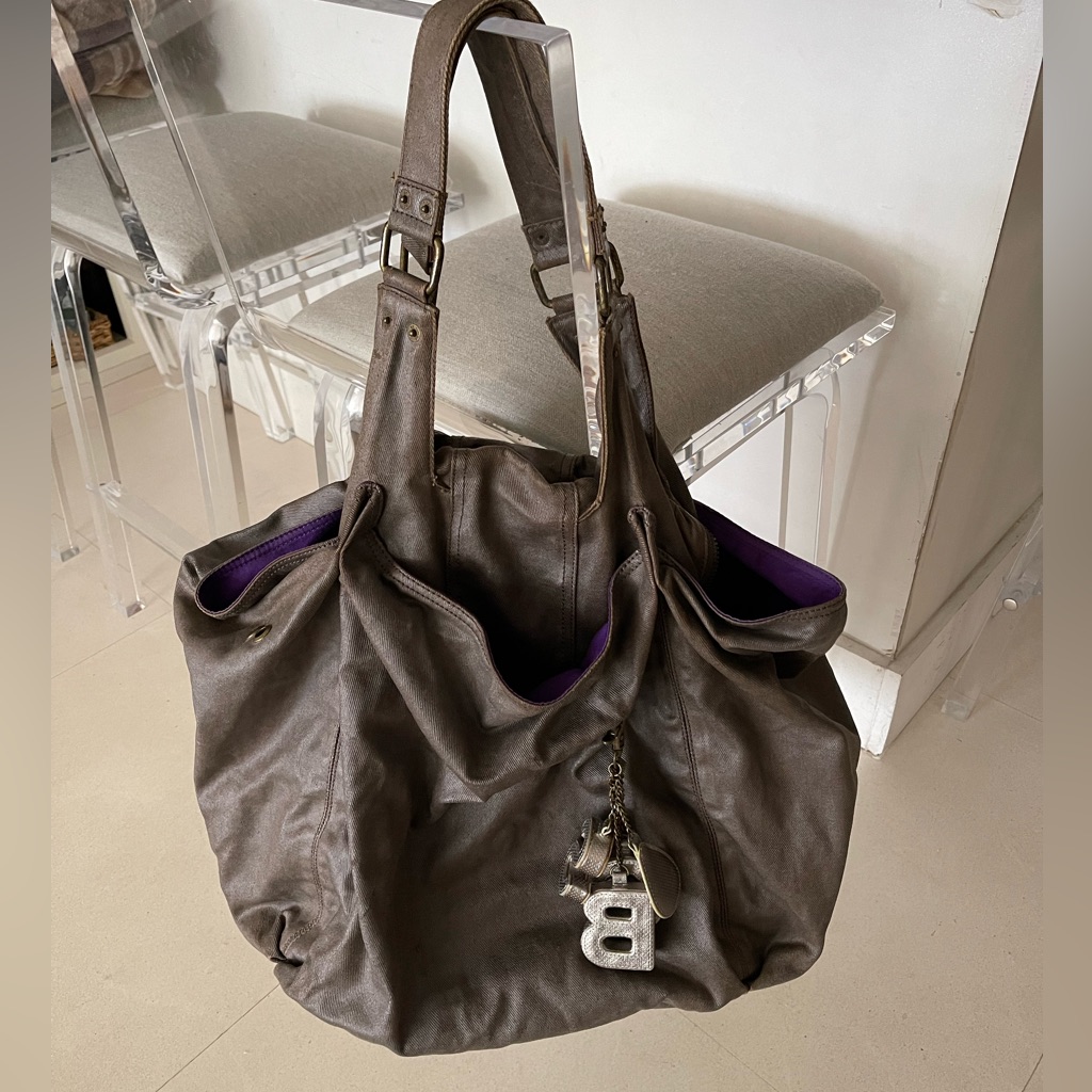 See By Chloe Bag Grey With Purple Interior